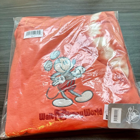 Disney Tops - NEW Walt Disney World Orange Mickey Mouse Sweatshirt. Size Medium